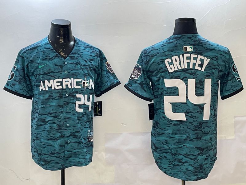 Men Seattle Mariners #24 Griffey Blue All star 2025 Nike MLB Jersey style 3